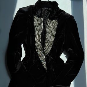 NOVA velvet diamonds blazer/dress